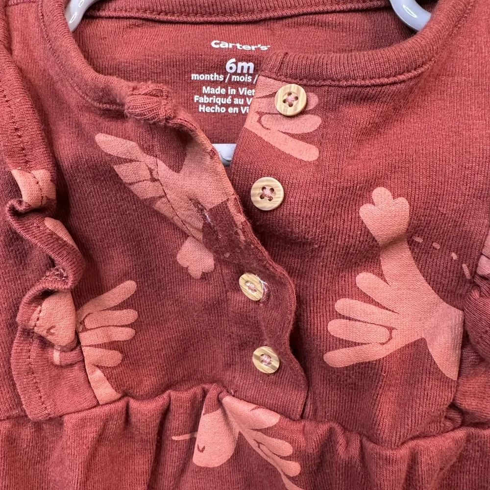 Carter's humming Rust Baby onsie‎